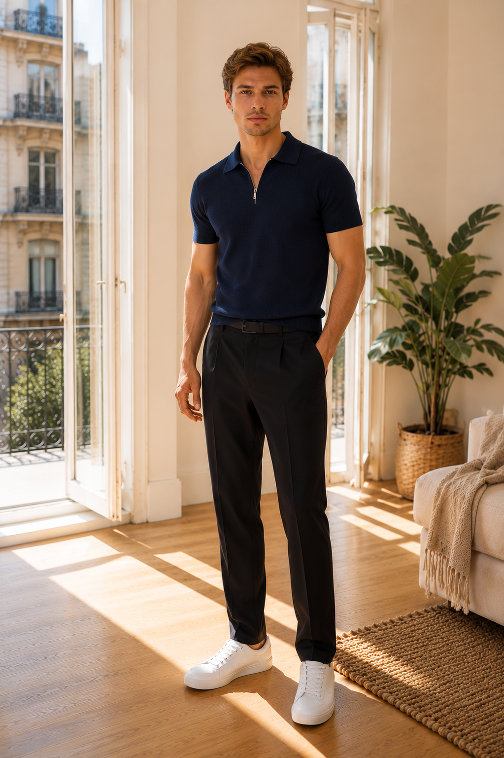 Nico | Polo Zip Elegante