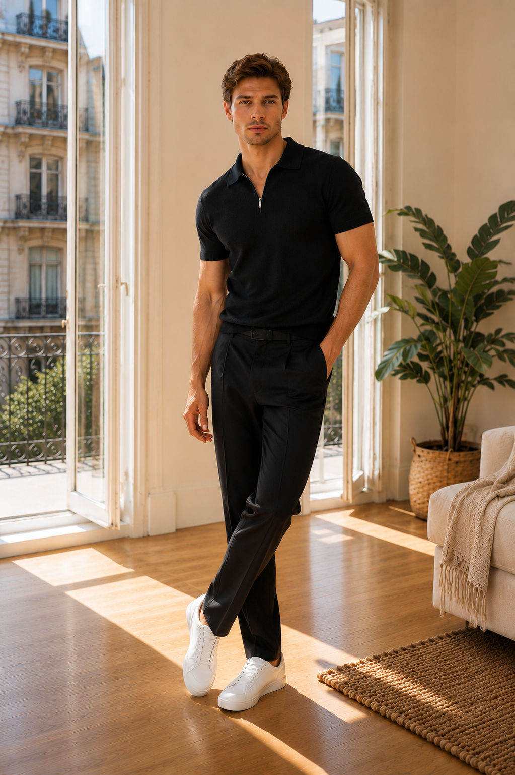 Nico | Polo Zip Elegante