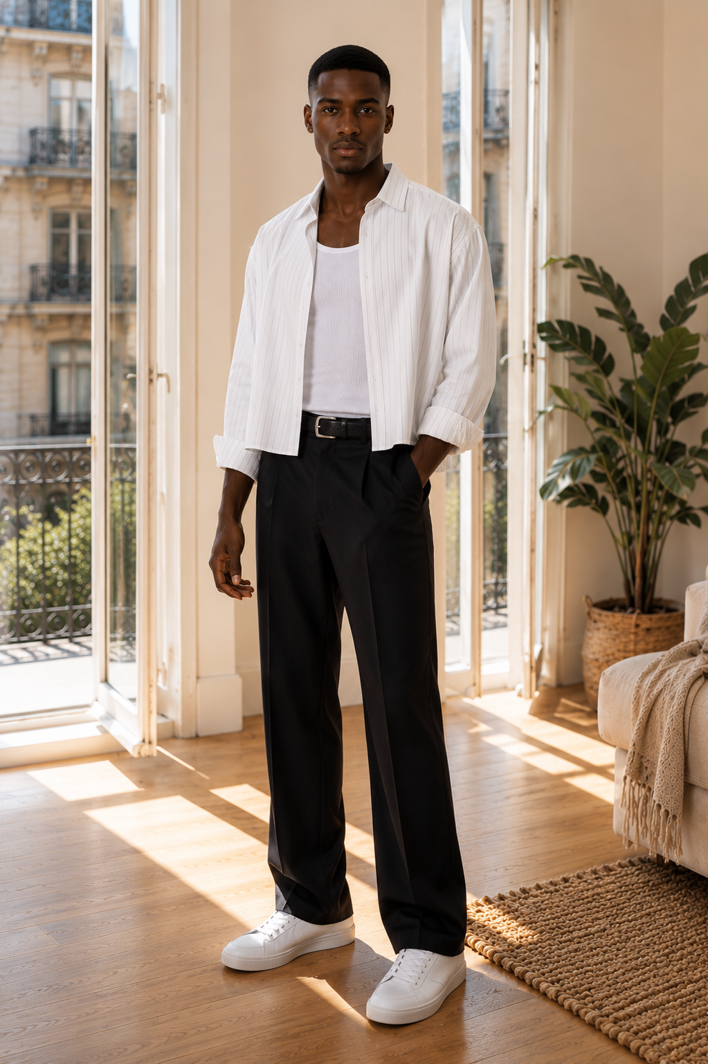 Luca | Camisa Oversize Cropped Premium