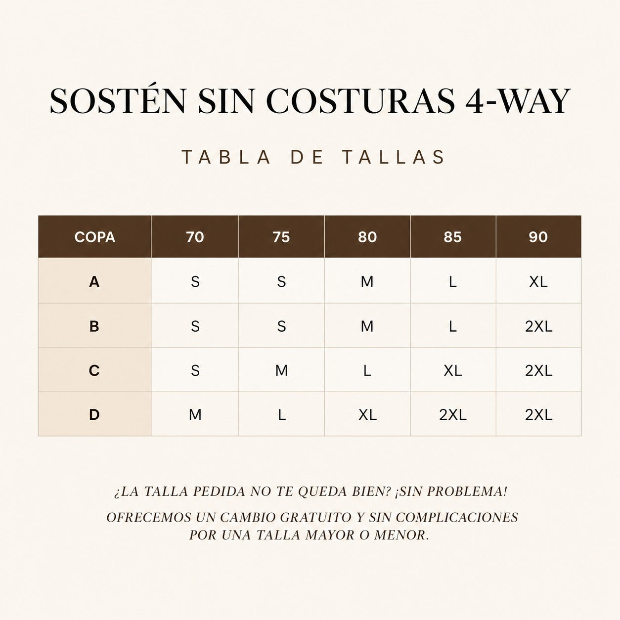 Sujetador Sin Costuras 4 en 1